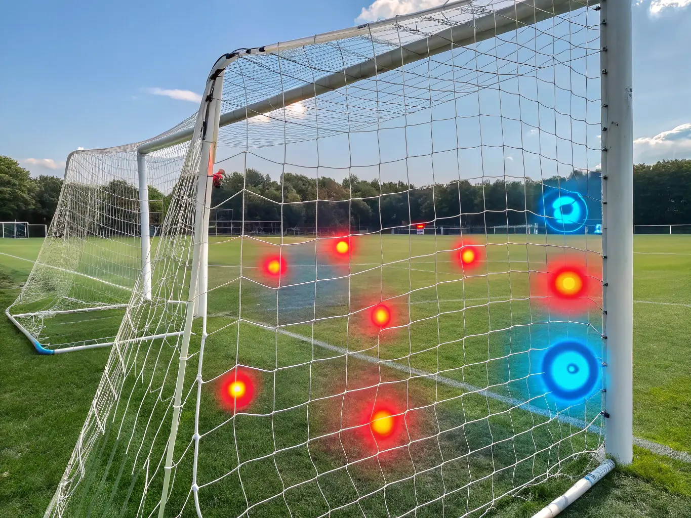A visual representation of over/under betting, showing the total goals scored in a match and how to bet on whether the total will be over or under a specific number.